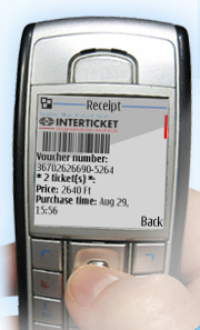 Interticket ticket purchase for events and concert in iziSHOP! Pay by phone! iziSHOP mobile payment solution