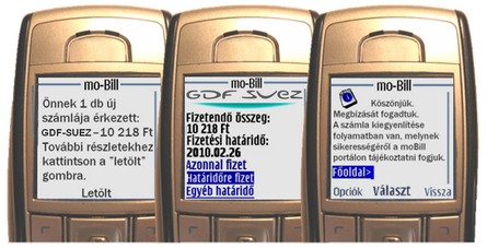 Közüzemi számlafizetés mobilon